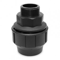 PP MALE THREAD COUPLING 50 X 1 1/2"