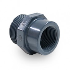 PVC REDUCING BUSH 1" X 1/2"